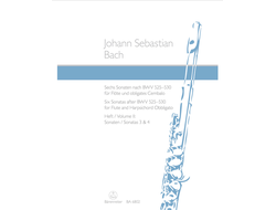 Bach Six Sonatas after BWV 525-530 for Flute and Harpsichord obbligato II: Sonatas 3 and 4