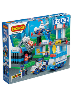 Детский развивающий конструктор Bauer "Полиция" Набор Департамент полиции