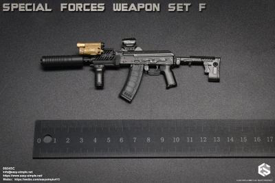 Автомат АКС-74У с комплектом аксессуаров и снаряжения (Special Forces Weapon Set) - 1/6 (06045C) - Easy&Simple