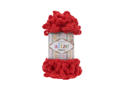 Пряжа Ализе Пуффи цвет красный
