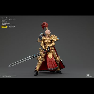 Сестры Безмолвия - Недремлющая (вигилатор) Белых Соколов (Warhammer Horus Heresy) - КОЛЛЕКЦИОННАЯ ФИГУРКА 1/18 Sister of Silence White Falcons Vigilator 1 (JT00867) - JOYTOY