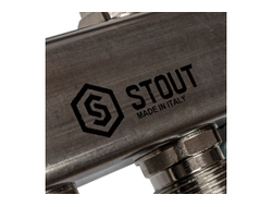 Коллекторная группа STOUT для радиаторной разводки (2 контура)