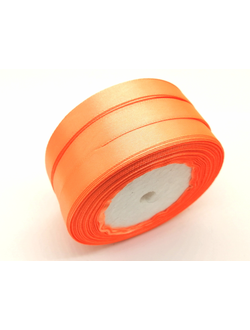 Лента атласная 12 мм, цвет оранжевый арт. 22