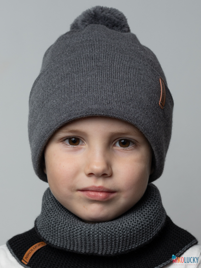 Шапка  22101-02, цвет темно-серый р. 58