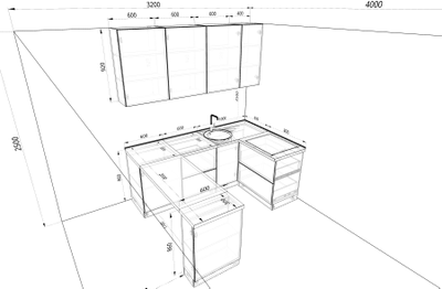 Кухонный гарнитур Паладина №24-007