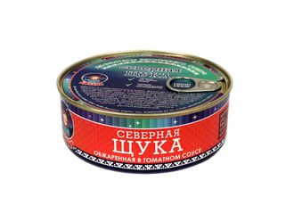 Щука (обжар. в томат. соусе) 240 гр ГОСТ 16978-99 срок годности: 24 мес (ключ)