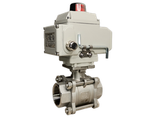 Трехсоставные на стяжках шаровые краны с электроприводом серии ШК-ПГС3хх3хх