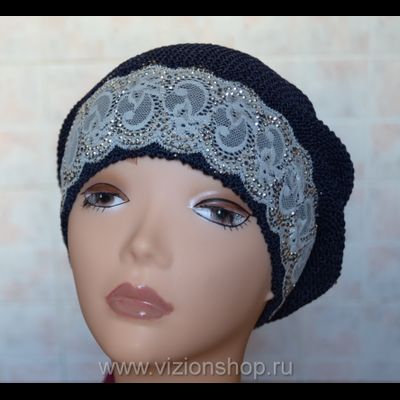 Берет с тесьмой Vizio 4813 синий