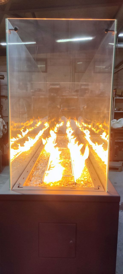 Уличный очаг газовый