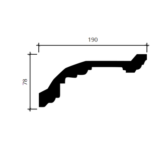 Карниз 1.50.109 - 78*190*2000мм