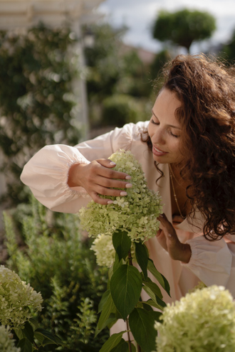 Будуарное платье-халат с поясом (персиковое)