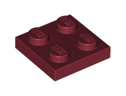 Plate 2 x 2, Dark Red (3022 / 4163160 / 4585479)