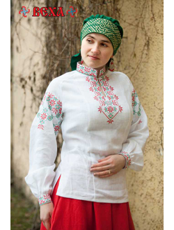 Рубашка-реглан, ворот стойка "Леля"