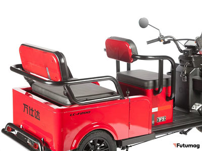 Электротрицикл Wanshida LC-F200 60V 1000Вт красный