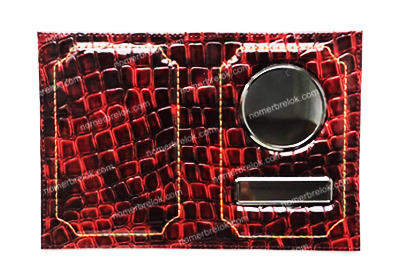 «КРОКОДИЛ» ОБЛОЖКА ДЛЯ АВТОДОКУМЕНТОВ В КОМПЛЕКТЕ С ЛИНЗАМИ. ЦВЕТ: ВИНО