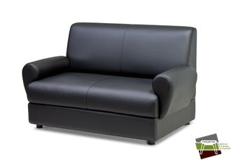 M2-2 МАТРИКС Диван двухместный (Ecotex 3001) чёрный