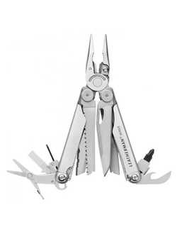 Мультитул LEATHERMAN Wave, 17 функций,  серебристый [832551]