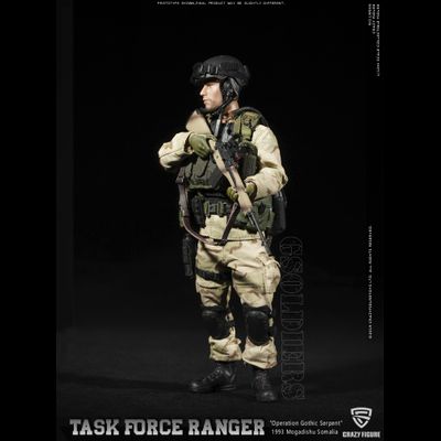 Снайпер отряда "Дельта" военного спецназа США ("Падение Черного Ястреба") - Коллекционная фигурка 1/12 scale US Delta Special Force - M14 Sniper (LW006) - Crazy Figure