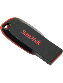 Флеш-память SanDisk Cruzer Blade, 16Gb, USB 2.0, красный, SDCZ50-016G-B35