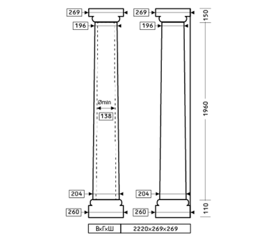 Колонна 1.30.103 - d204мм