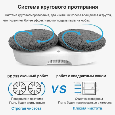 Робот-стеклоочиститель Xiaomi HUTT DDC55 Robot Window Cleaner White EU