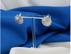 Швензы с английским замком, латунь, покрытие родий, размер 16.5 мм