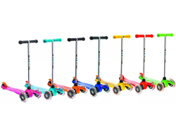 ТРЕХКОЛЕСНЫЙ ПОВОРОТНОНАКЛОННЫЙ САМОКАТ ОТ 2 ДО 5 ЛЕТ