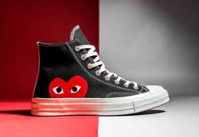 Converse comme des garçons femme noir clearance