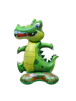 Шар 3D (23''/58 см) Фигура на подставке, Крокодил