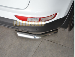 Защита заднего бампера угловая d60 для Kia Sportage 2016-2018