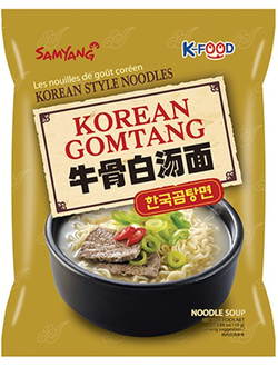 Лапша Samyang Korean Comtang со вкусом говядины в белом бульоне 110 гр (16 шт)