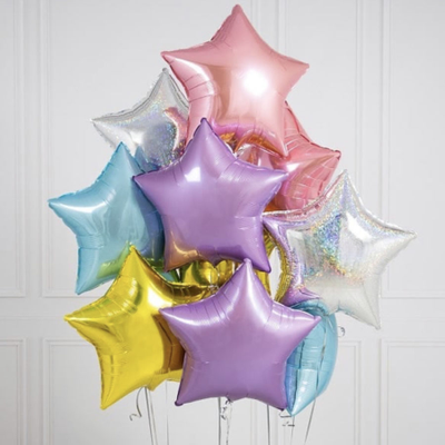 Звезды фольгированные 18 дюймов (46 сантиметров)
