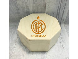 Шкатулка с гравировкой Интер, FC Inter №1