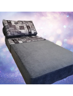 Кресло-кровать 900мм Марки грей/Сахара 026