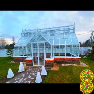 Теплица с холлом в английском стиле из алюминия и стекла Йоркшир сити хол