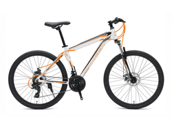 PIONEER FORESTER 26'' Белый-оранжевый (21 скорость, дисковые тормоза)