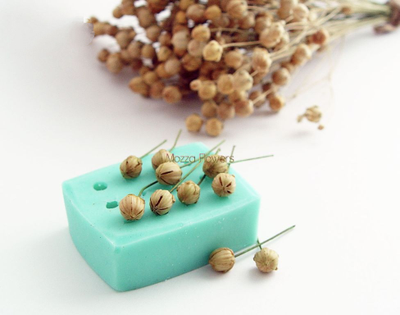 Набор молдов "Пижма+ Пузыреплодник+Коробочки льна "