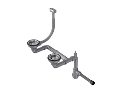 Арматура для полуторачашевых моек с прямоугольным переливом WK-1.5 IN