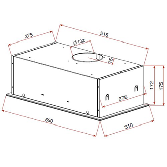 Вытяжка встраиваемая Teka GFG2 WHITE 40446751