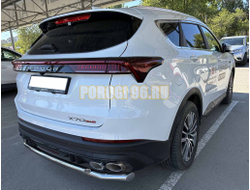 Защита заднего бампера двойная Папа Тюнинг d60/42 для JETOUR X70 Plus 2023-