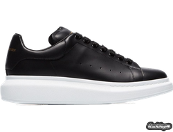 ALEXANDER MCQUEEN ЧЕРНЫЕ С БЕЛОЙ ПОДОШВОЙ (35-40)