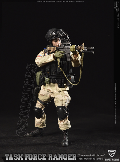 Сержант отряда "Дельта" военного спецназа  США ("Падение Черного Ястреба") - Коллекционная фигурка 1/12 scale US Delta Special Force - master sergeant (LW005) - Crazy Figure