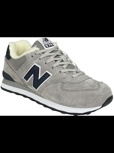 New Balance 574 Grey Blue с мехом