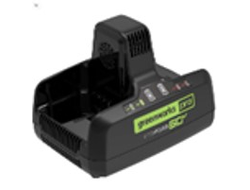 Быстрое зарядное устройство для двух аккумуляторов Greenworks G60DC10, 60V, 10А