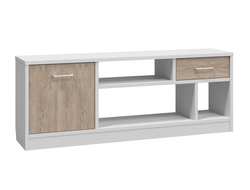 Гостиная ВИКТОРИЯ - Тумба ВИ-1К Белый структурный/Дуб Роше