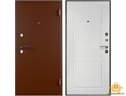 Входная металлическая дверь ТИТАН ясень белоснежный 2050-960