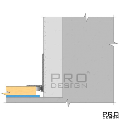 Щелевой плинтус Pro Design Mini L 601 Белый