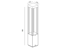 Светильник ландшафтный Рамка BRISBANE 900  LED 7W