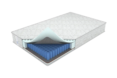 Ортопедический матрас для небольшого веса, низкий ортопедический эффект,  наполнитель Relax Foam с массажным эффектом - Комфорт Классик кокос