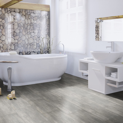 Виниловый пол Wineo 400 Stone Courage Stone Grey DLC00137 на замке